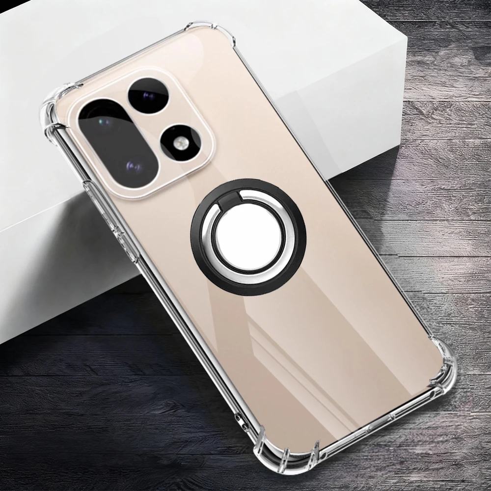 Soporte de anillo con esquinas reforzadas, funda trasera de TPU transparente y suave con soporte para Oneplus 15 13T 13S 13 13R - imagen 4