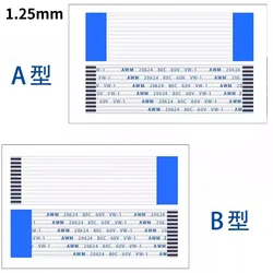 Cable plano flexible FPC/FFC Paso de 1,25 mm AWM 20624 80C 60 V VW-1 en varios recuentos de pines de 4P a 30P para el mercado de electrónica