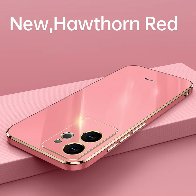 Funda enchapada 6D para Oppo Realme GT6 (China), carcasa de silicona suave de lujo, protección ultrafina para teléfono - imagen 3