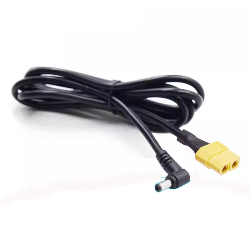 Enchufe macho Eblow XT60 a DC5.5 2,1 MM x 2,5 MM 15A para FPV Heatsets, Cable de cargador de energía de vidrio, línea de alambre, Fat Shark HDO SKYZONE DJI - imagen 3