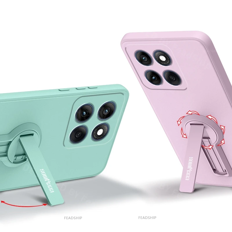 Funda de teléfono para Moto Edge 60 Pro Fusion Edge60, funda suave de silicona a prueba de golpes, soporte con película protectora de pantalla - imagen 2