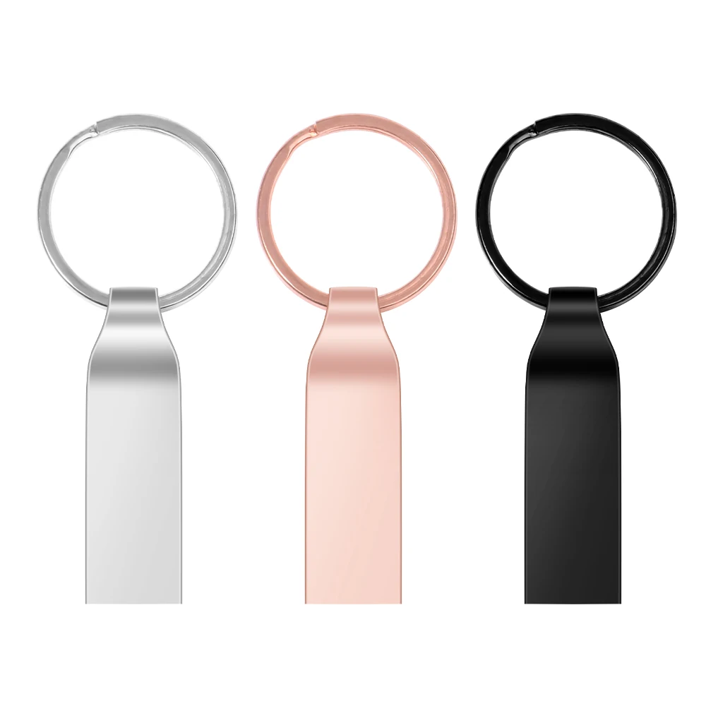 Unidad Flash USB 2,0 de Metal, 64GB, 128GB, llavero, memoria USB resistente al agua, 32GB, 16GB, memoria USB, disco Flash, regalo de fotografía - imagen 4