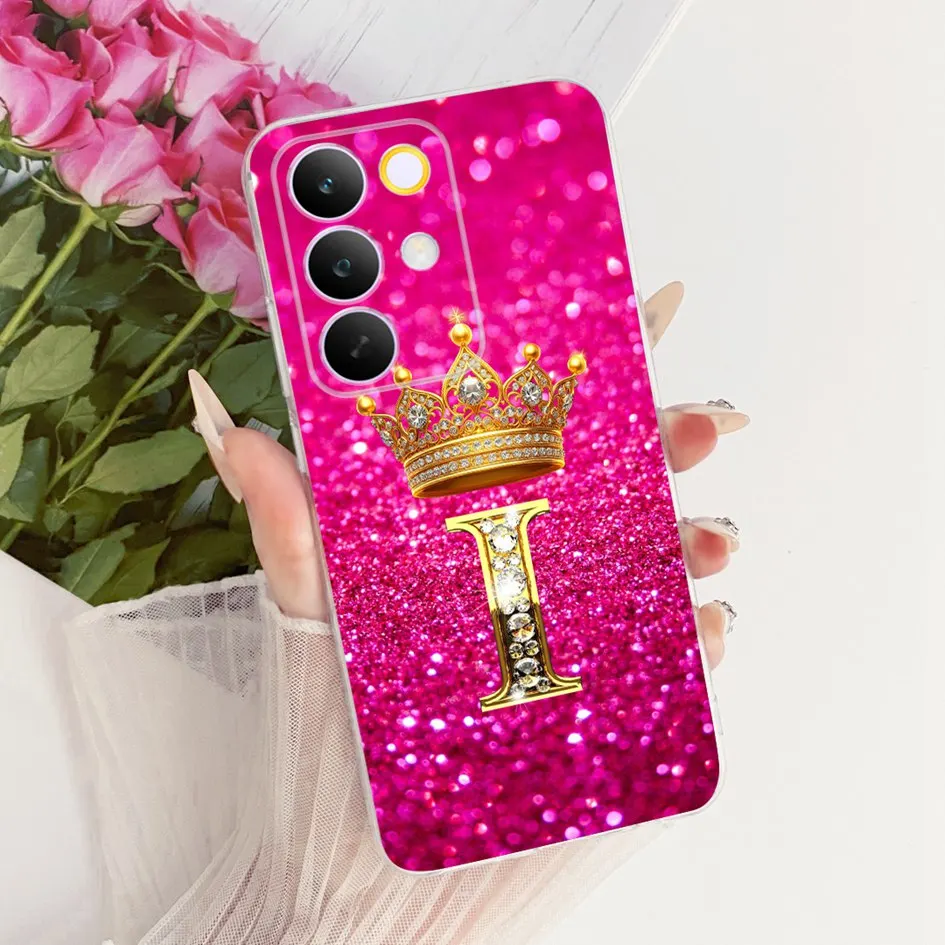 Para Realme C85 Pro Funda RMX5555 Linda corona letra Funda trasera de silicona suave en Realme C85 15X 5G Funda RMX5250 RMX5253 bolsas de teléfono - imagen 3