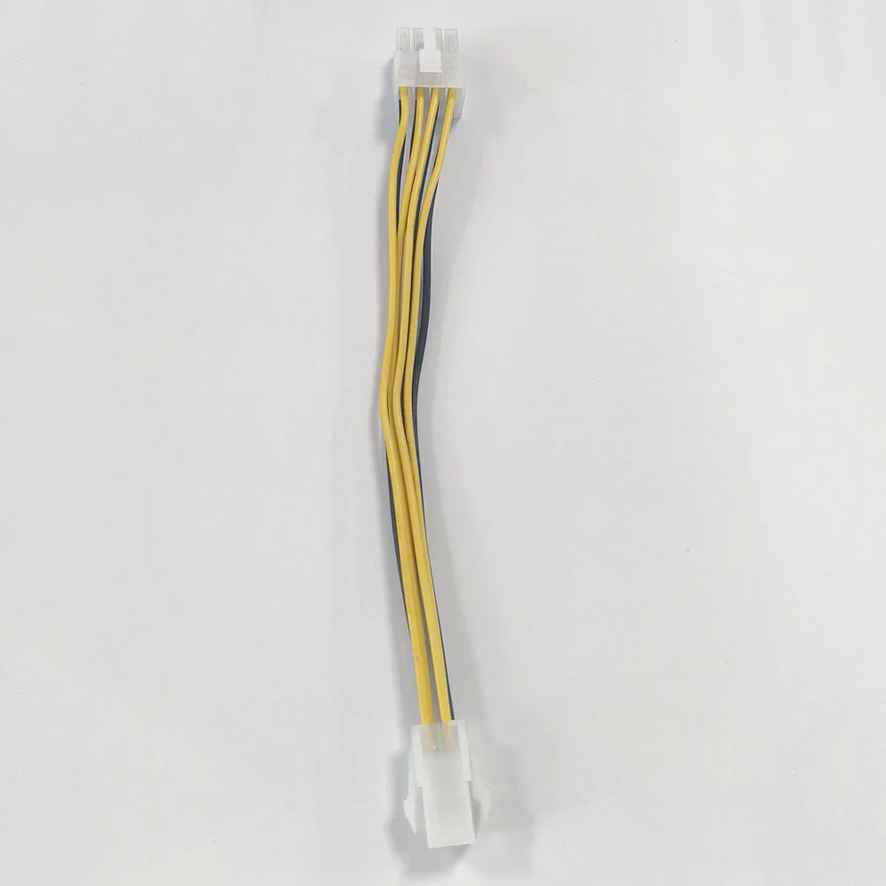1 Uds 12V 4 pines macho a 8 pines Cable de alimentación de Cpu ATX 4 pines macho a 8 pines EPS Cable de alimentación adaptador fuente de alimentación de CPU - imagen 3