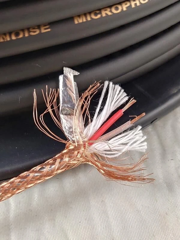 Cable de micrófono de malla tejida 128 de cuero suave ligero, cable de micrófono, cable de consola de mezcla equilibrado, cable de señal de luz - imagen 2