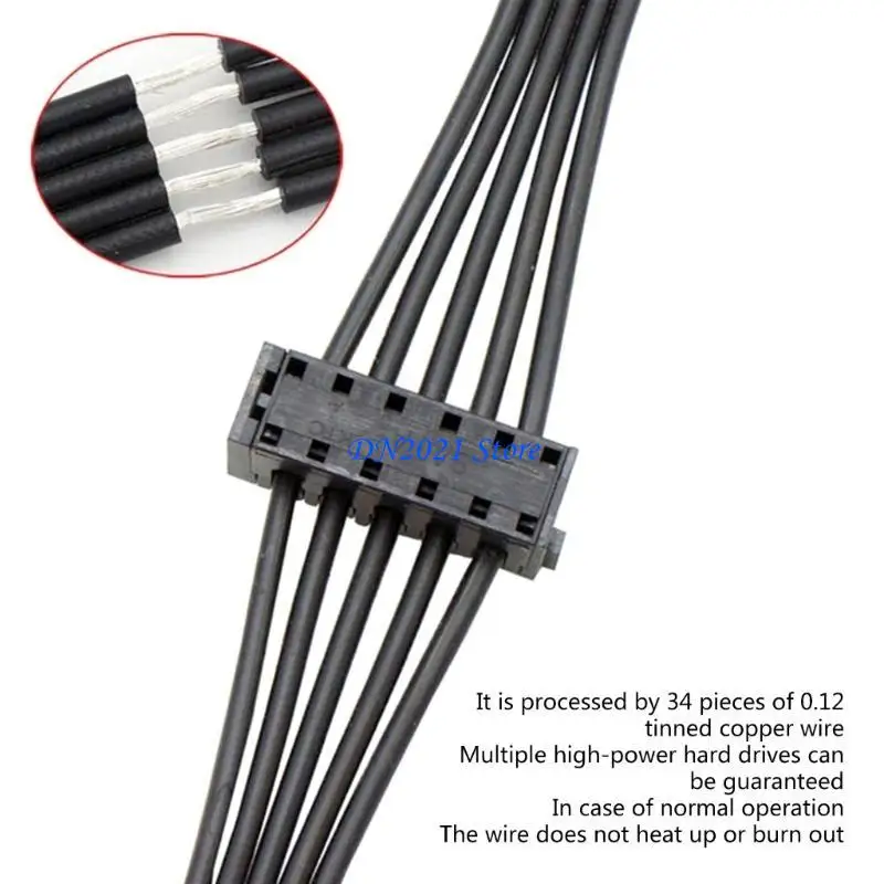 F3ke 15PIN 1 a 3/4/4/ 5 POWN PC Servir expanasión del disco duro - imagen 3