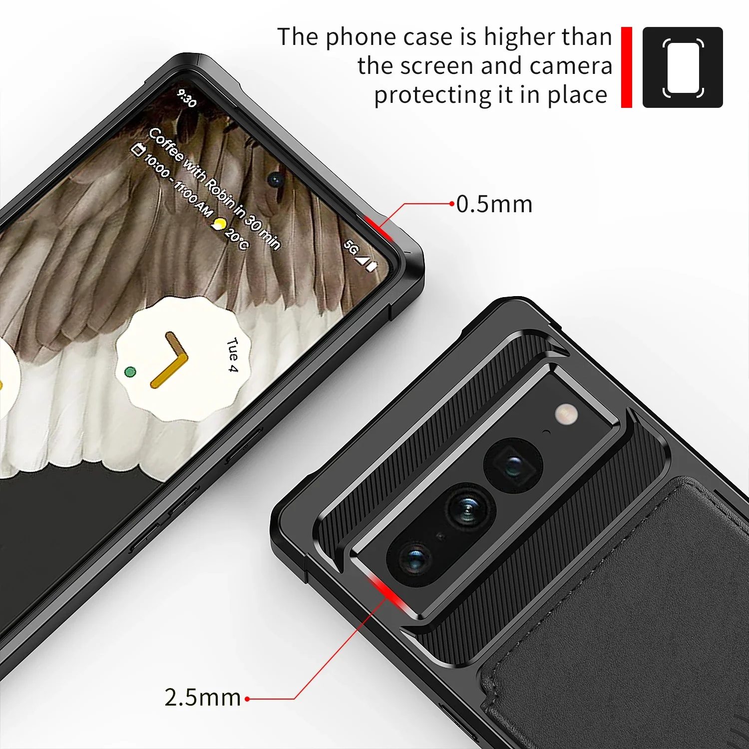 Funda magnética Solt con tarjetas tipo billetera de cuero para Google Pixel 9 Pro XL 7 8 7A, funda protectora a prueba de golpes con soporte de bolsillo para coche - imagen 5