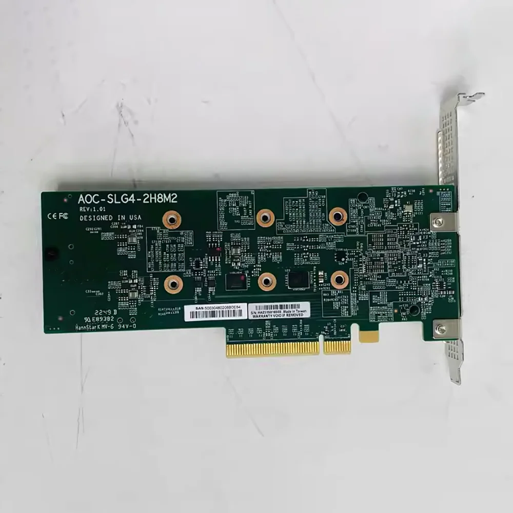 Tarjeta de matriz PCIe 4.0x8 NVMe M.2 RAID 0/1 AOC-SLG4-2H8M2 - imagen 2