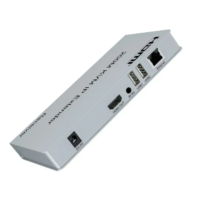 Extensor de 200M KVM IP sobre Rj45 Cat5e Cat6, Cable transmisor y receptor de vídeo, extensor de Ethernet HDMI, compatible con teclado de ratón USB - imagen 4
