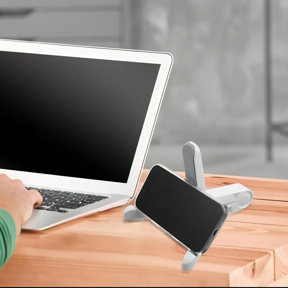 Soporte Triangular plegable para teléfono y tableta portátil, fácil de llevar, soporte fijo para tableta para Samsung, Xiaomi y iPad - imagen 3