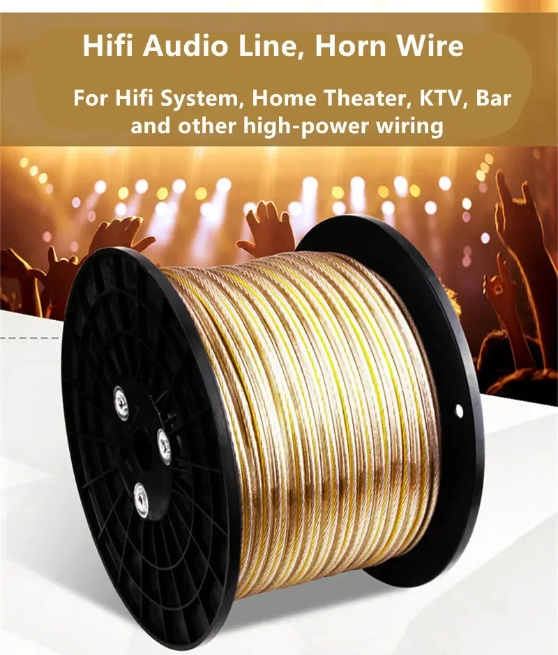 Fever-Cable de altavoz de 700 núcleos, Cable de Audio 6N OFC Kable, chapado en plata, doble paralelo, ingeniero profesional para cine en casa - imagen 5