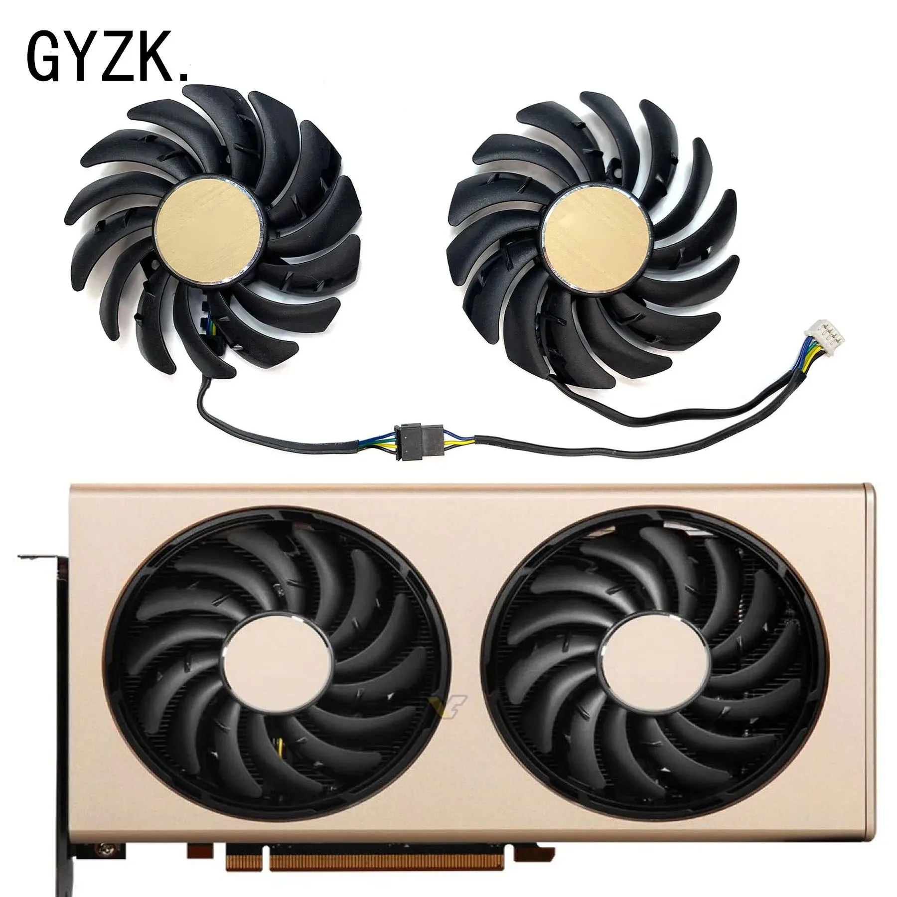 Nuevo para MSI Radeon RX5700 5700XT 8GB EVOKE OC ventilador de repuesto para tarjeta gráfica PLD09210S12HH