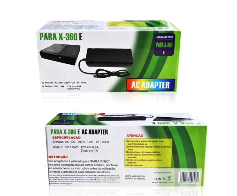 Fuente de alimentación de pared para el hogar, Cable adaptador de cargador de CA para Microsoft Xbox 360 E 360e, adaptador de carga para consola - imagen 5