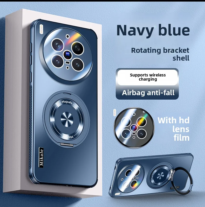 Funda para VIVO X300 Pro X 300, parachoques mate para lente magnética Magsafe, soporte de anillo para cámara, funda dura con soporte para VIVO X300pro