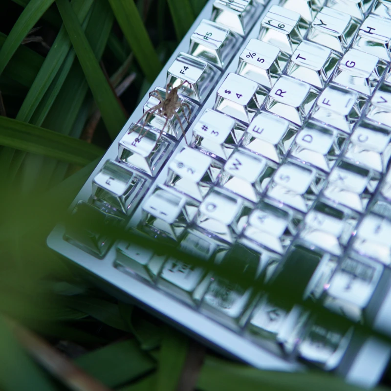 Teclas de Metal plateado, accesorios de teclado mecánico, espejo de perfil de cereza, 104/80%/75%/65%/60%, regalo - imagen 3