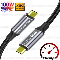 Cable USB-C 4K 100W para Samsung S21 MacBook Pro