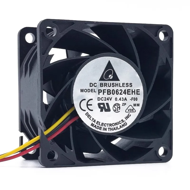 Nuevo original 6038 6CM 24V 0.43A PFB0624EHE DC convertidor de frecuencia ventilador de refrigeración de doble rodamiento de bolas - imagen 4