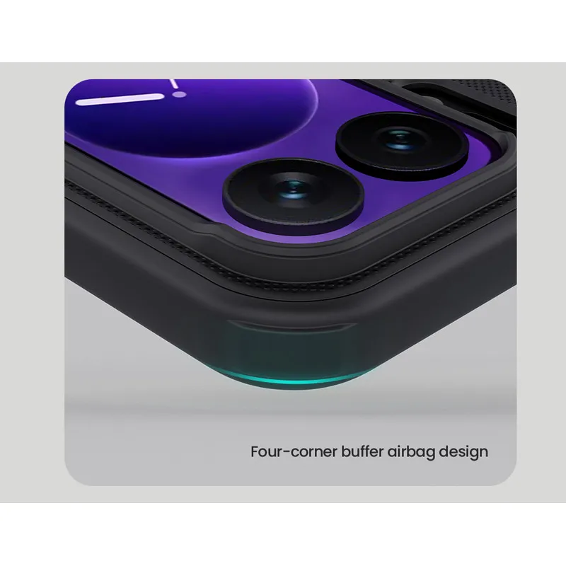 Para Xiaomi 17 Pro Max, 17 Pro funda magnética NILLKIN Airbags antihuellas dura PC cubierta de teléfono con escudo esmerilado - imagen 4