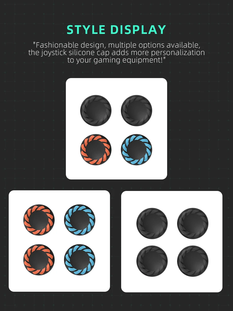 Tapas de agarre para pulgar DATA FROG, tapa Joy-Con para controlador de interruptor 2, accesorios de agarre protectores antideslizantes de silicona - imagen 5
