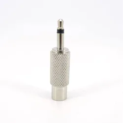 1 Uds. Convertidor Jack de Metal de 3,5mm conector Mono macho 3,5 a conector de Audio RCA hembra a Audio de ordenador AV hembra