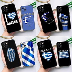 Funda con bandera griega de Grecia para Samsung Galaxy A56 A16 A26 A36 A13 A33 A53 A17 A54 A34 A14 A15 A35 A55 A52 A12 A32