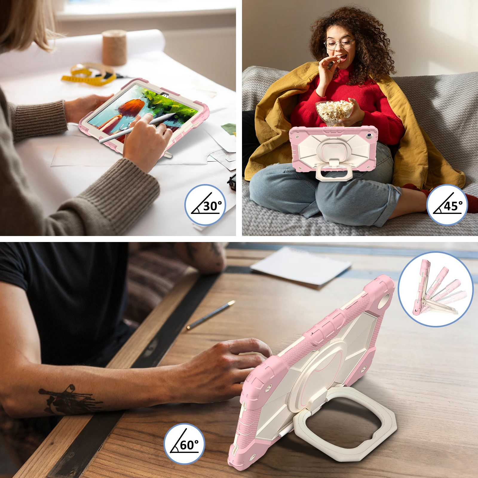 Para Samsung Galaxy Tab A11 A9 8,7 Plus 11 pulgadas S10 Lite 10,9 funda para Galaxy Tab A7 Lite S9 S10 FE 10,9 funda de armadura de silicona - imagen 5