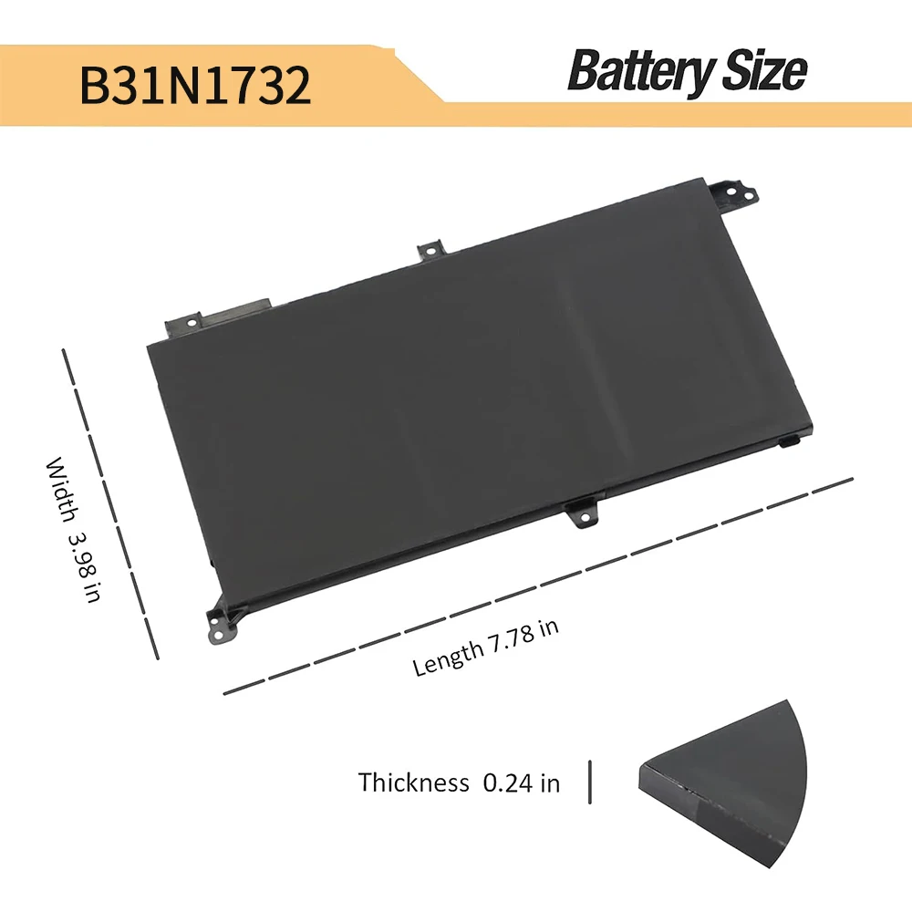 B31N1732 Reemplazo de batería para ASUS VivoBook S14 S430FA S430FN S430UA S430UN X430FA X430FN X430UF X430UN K430FA K430FN K430UF - imagen 2