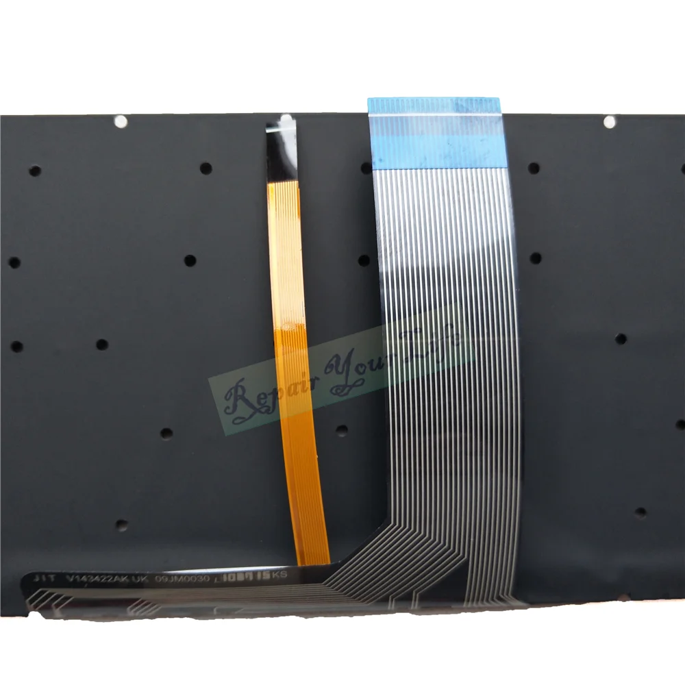 Teclado retroiluminado árabe US AR para MSI, MS-16JD, MS-16JE, MS-16JF, MS-16P6, MS-16U1, inglés, V143422AK, V143422KK1, nuevo - imagen 4