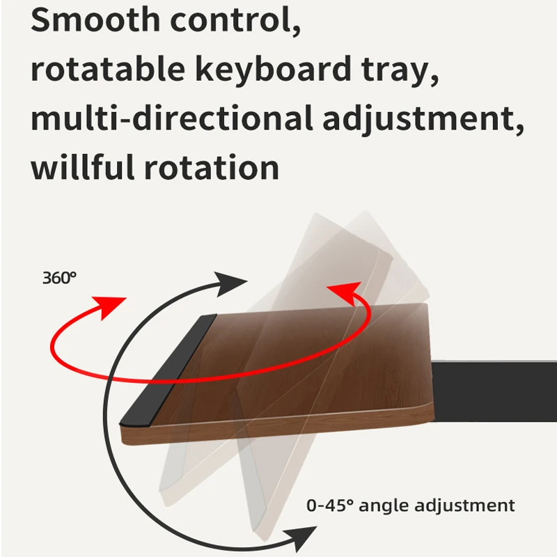 Soporte de escritorio de 14 "-27", soporte de Monitor de acero de 360 grados con movimiento completo, Base de abrazadera, brazo de montaje para Monitor, bandeja para teclado, organizador de escritorio XD06 - imagen 5