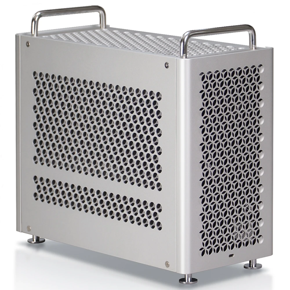 ZZZEW B2Pro Caja MATX de aluminio Caja de computadora de torre media Soporte ATX PSU 240 Refrigeración por agua con mango y estilo de malla para opción - imagen 2