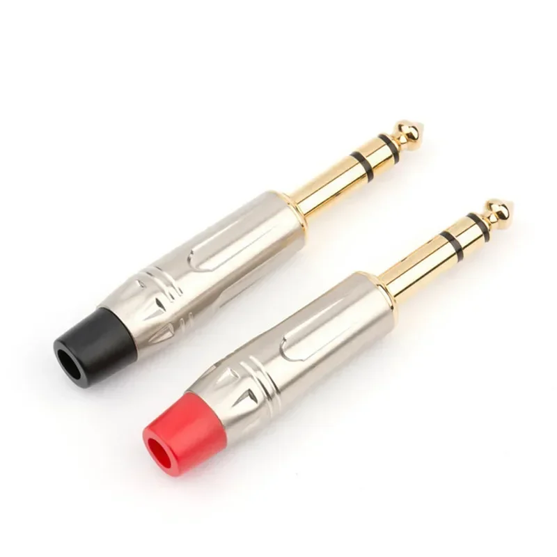 Conector TRS de 6,35mm, conector de Audio de 3 polos, Terminal de altavoz electrónico de consumo de 6,35 y 6,5mm para micrófono, mezclador, Cable de guitarra - imagen 5