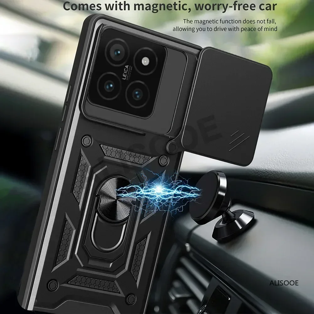 Para Xiaomi 14T Pro 13T POCO X7 Pro F6 X6 C65 Redmi 14C 13C Note 14 Pro Plus 5G 13 Funda protectora para cámara deslizante Funda - imagen 4