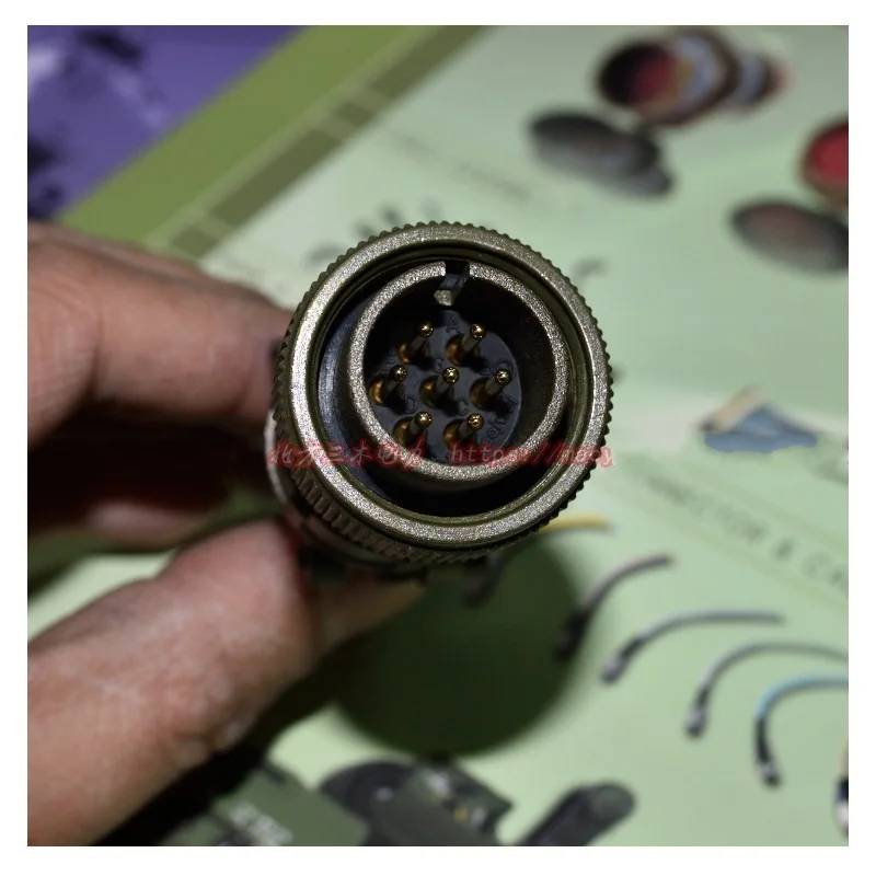 5015 enchufe de aviación estándar americano MS3106A 16S-1S 16-1S MS3102A 16S-1P 16-1P 7 Core Pin conector de aviación impermeable - imagen 5