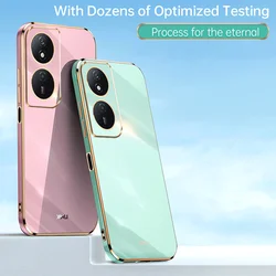 Honor X7b – Funda de silicona 6D con acabado premium