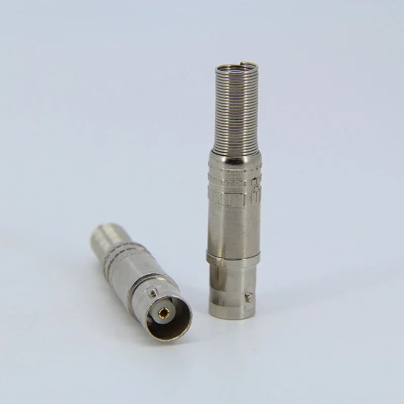 Soldadura de Cable de cola de resorte hembra BNC para conector de Monitor de vídeo CCTV enchufe de soldadura - imagen 5