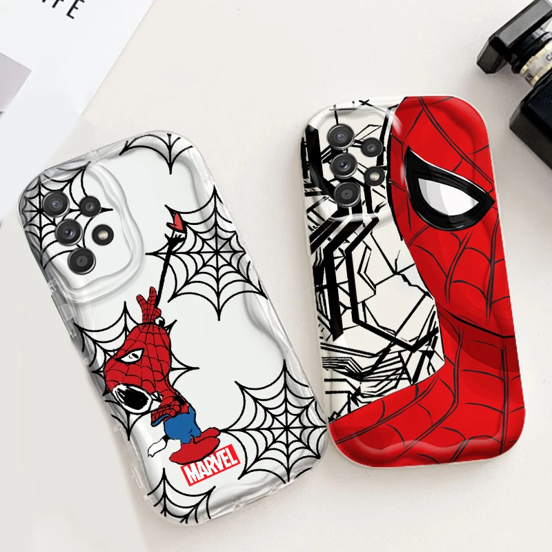 Spider Man Cool arte Popular para Samsung A55 A54 A53 A52 A35 A34 A33 A32 A25 A24 A23 A22 A21S A15 A13 A14 5G Wave Oil Soft