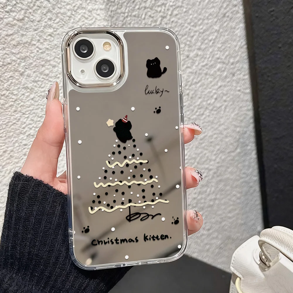 Funda de teléfono con espejo de maquillaje de lujo para iPhone 11 13 17 16 Pro Max 15 14 12 Air 16promax 17promax 15promax 13promax Funda - imagen 2