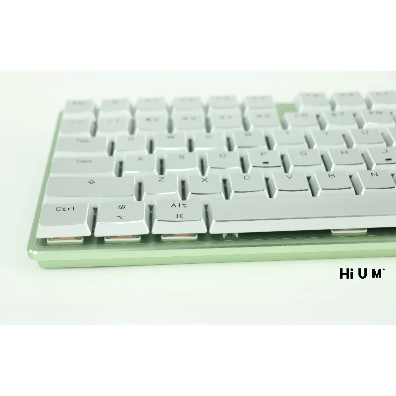 HiUM-teclas de aleación de aluminio de eje bajo, juego completo de teclas CNC transparente de Metal personalizado HL, teclas de punto de diseño Original, interruptor de bajo flujo MX - imagen 5