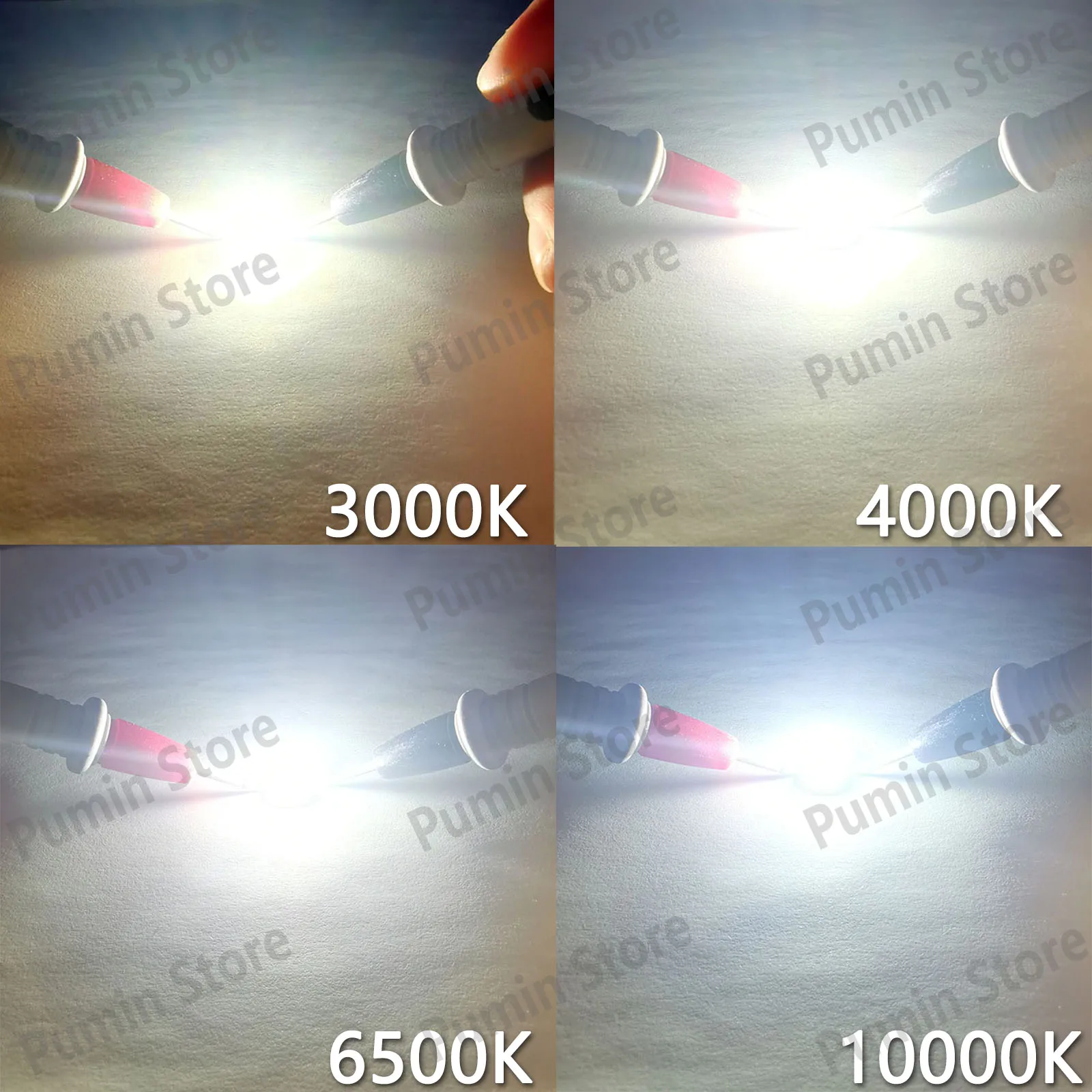 100 Uds 3W cuentas LED DC3.6-3.9V 3000K 4000K 6500K 10000K 350-700mA tubo adecuado foco de luz linterna fuente de luz cuentas - imagen 2