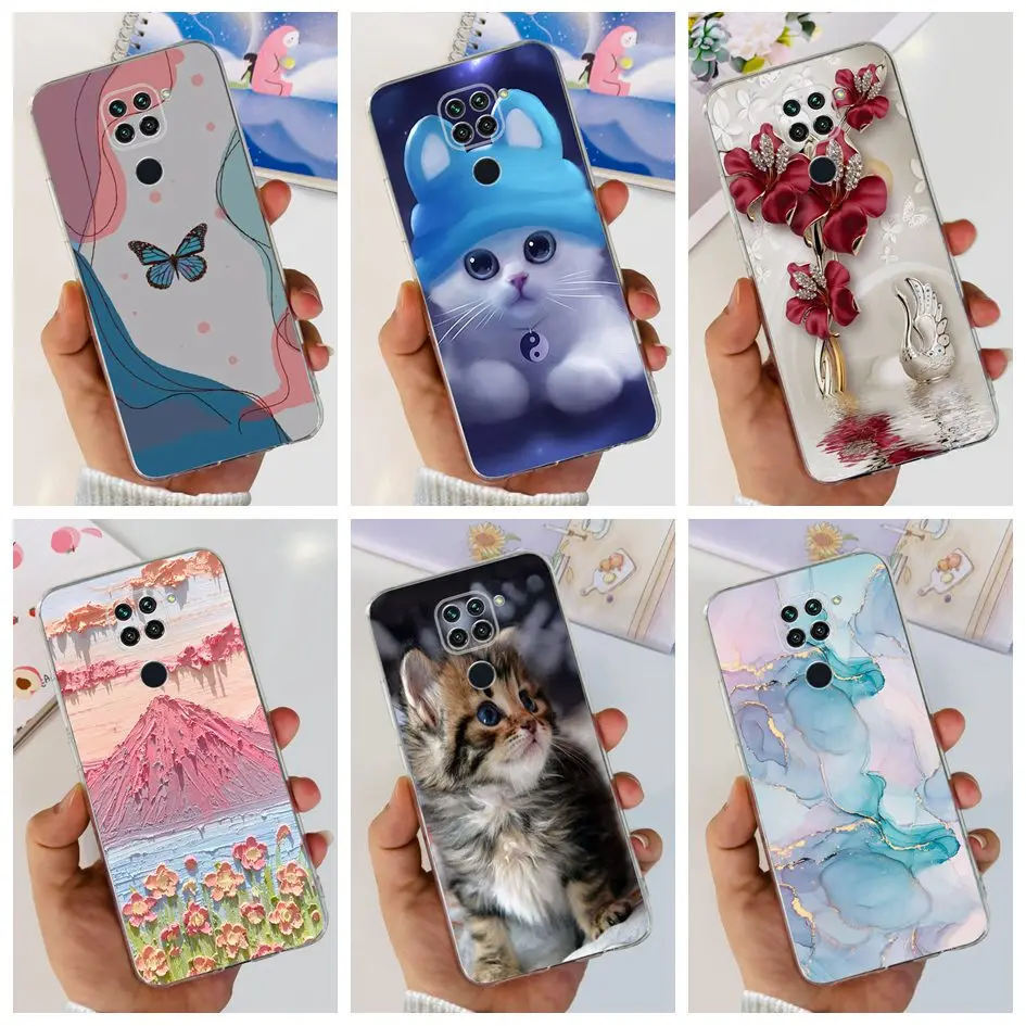 Xiaomi Redmi Note 9 Funda TPU Suave - Lujo con Mariposas - imagen 2