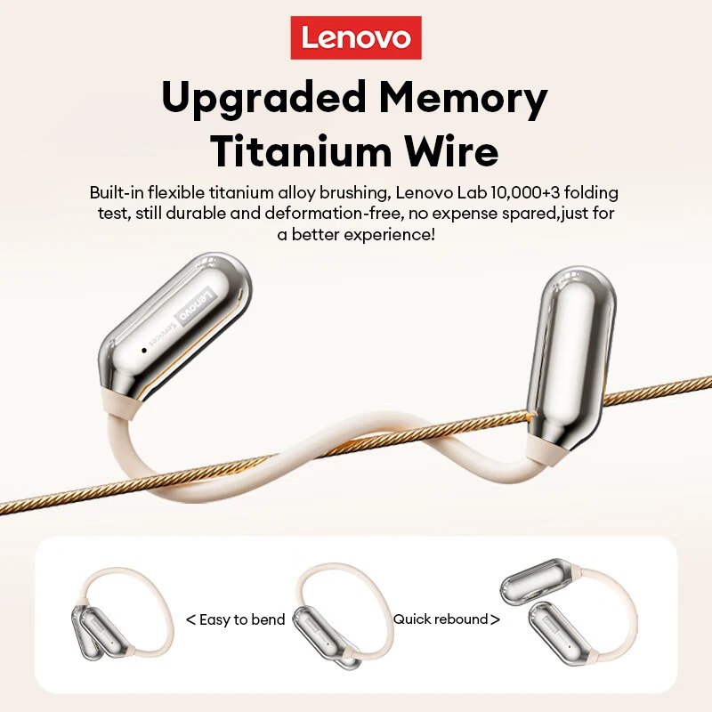 Nuevos auriculares Lenovo LE503 inalámbricos Bluetooth 6,0 IPX4 auriculares deportivos impermeables sonido estéreo HiFi auriculares de larga duración con batería - imagen 5