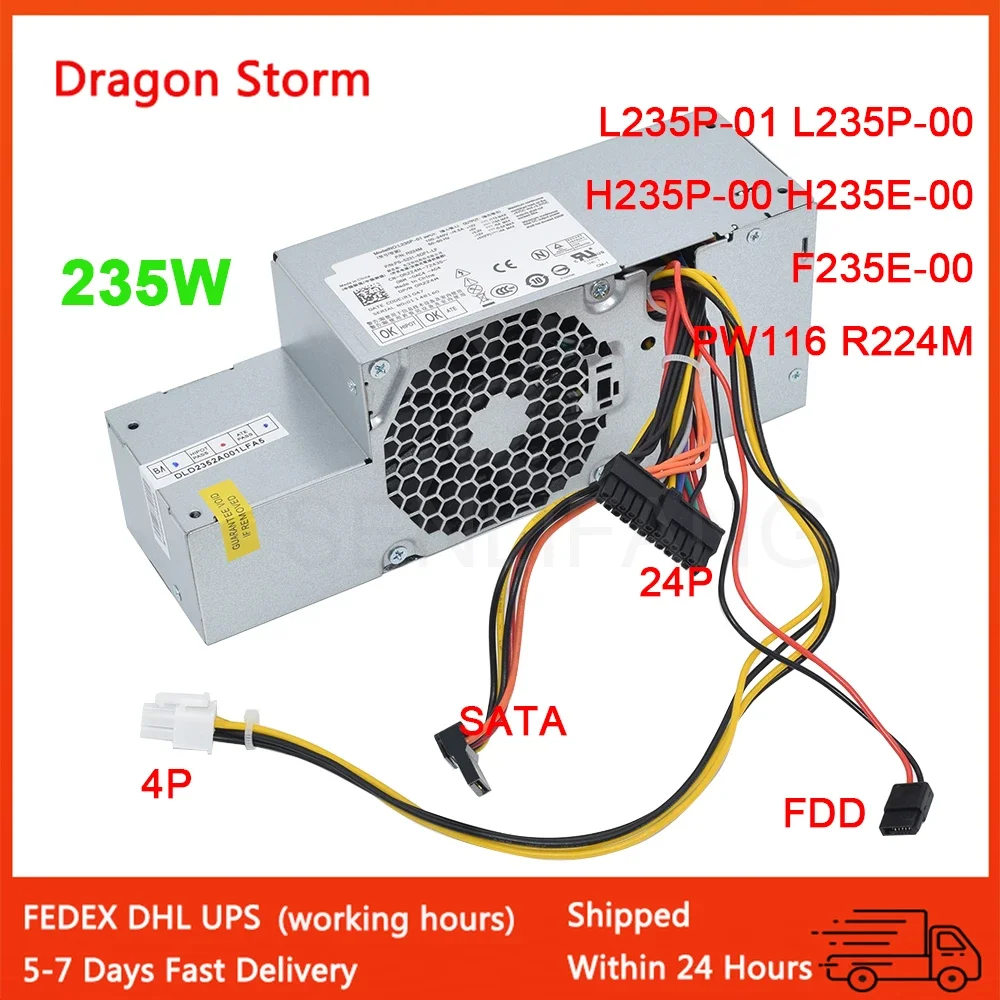 Para Dell OptiPlex 760, 780, 960, 580S, 980, SFF, 235W, PSU, L235P-01, H235P-00, H235E-00, F235E-00, R224M, PW116, nuevo - imagen 2