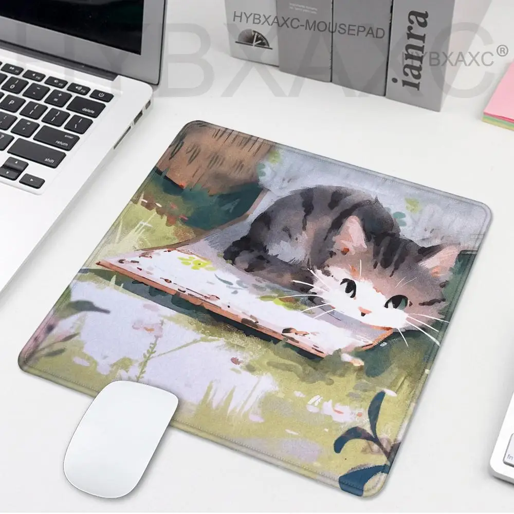 Accesorios de escritorio bonitos, alfombrilla de ratón rosa con dibujos animados, alfombrilla de ratón Overlock para juegos, alfombrilla antideslizante para ratón, alfombrilla mejorada para ordenador portátil