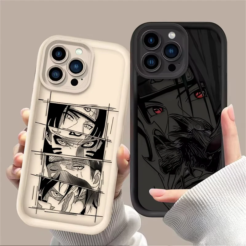 Funda de teléfono genial de Anime N-NARUTOS i-tachi para iPhone 17 Air 16e 16 Pro Max 15 14 Plus 13 12 11 Pro, funda trasera de silicona a prueba de golpes - imagen 2
