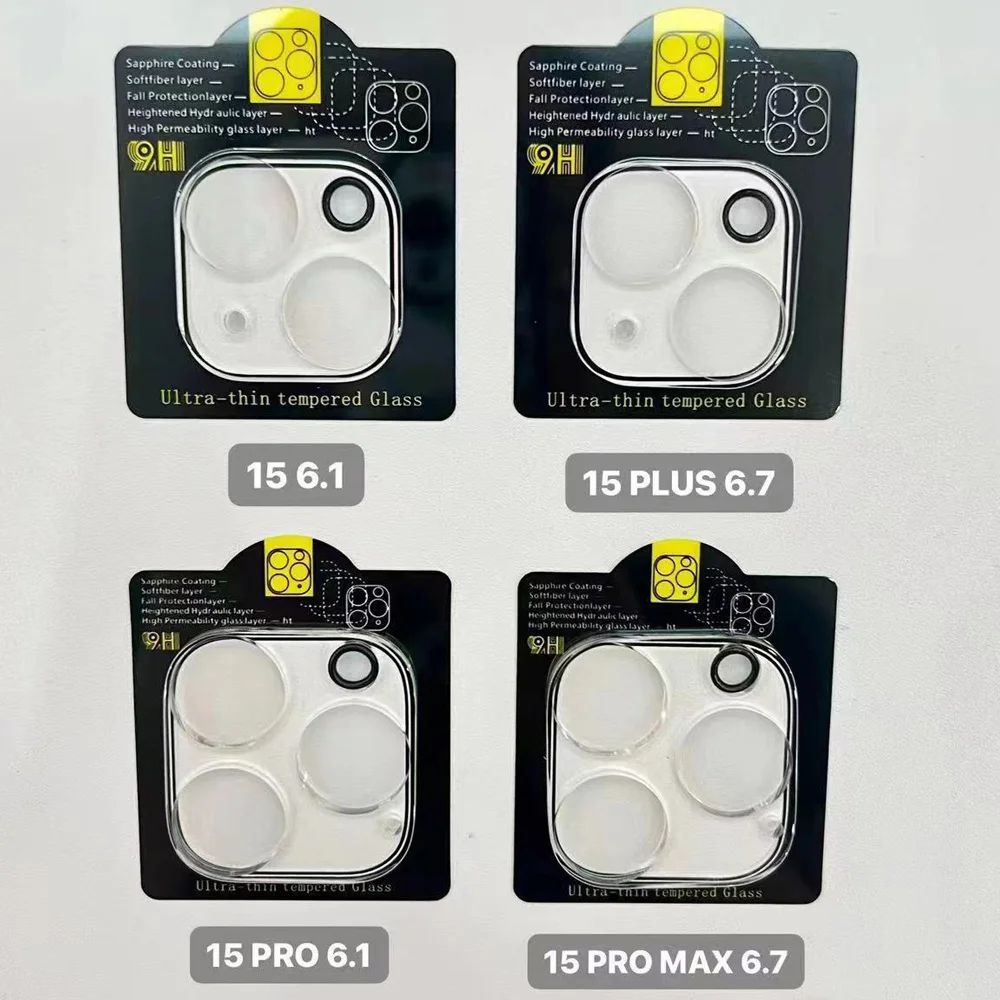 9H Protector de lente de cámara para iPhone 17 16 15 Pro Max Vidrio Templado Apple iPhone 15 14 13 Pro Protectores de pantalla iPhone15 Plus Cristal Temperado iPhone16 Película frontal iPhone 11 12 13 Mini Glass - imagen 4