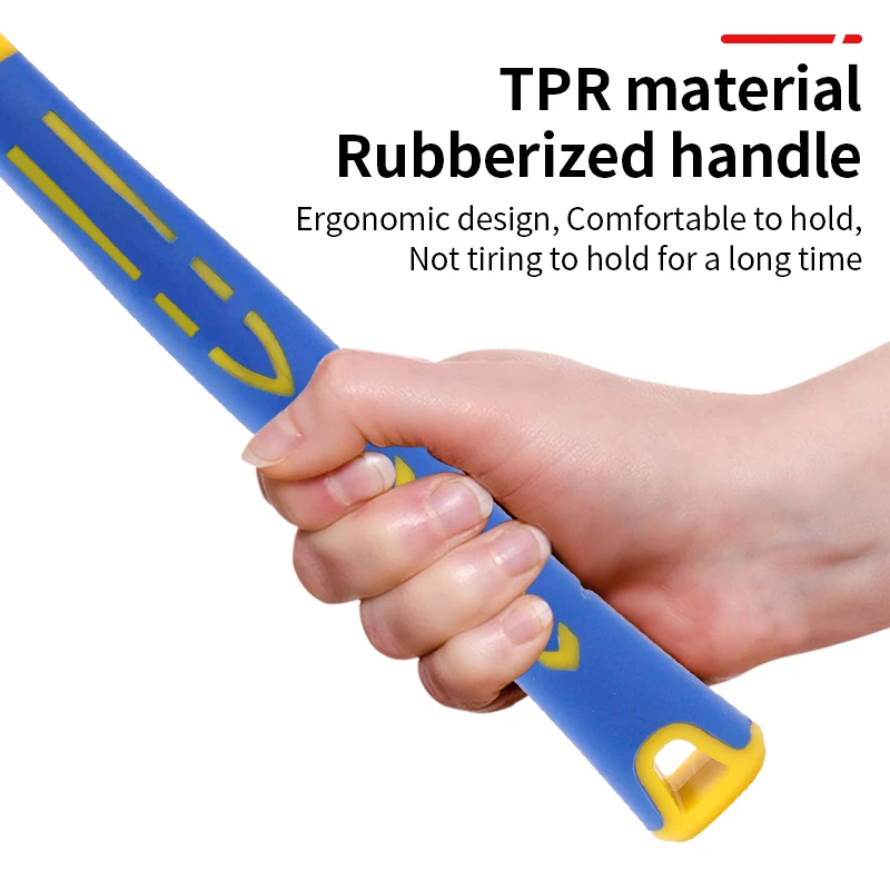 LUXIANZI-martillo de goma suave de doble cabeza, herramienta de mano para instalación de suelos de ventanas de acristalamiento, mazo aislado, 25-45mm, 1 unidad - imagen 5