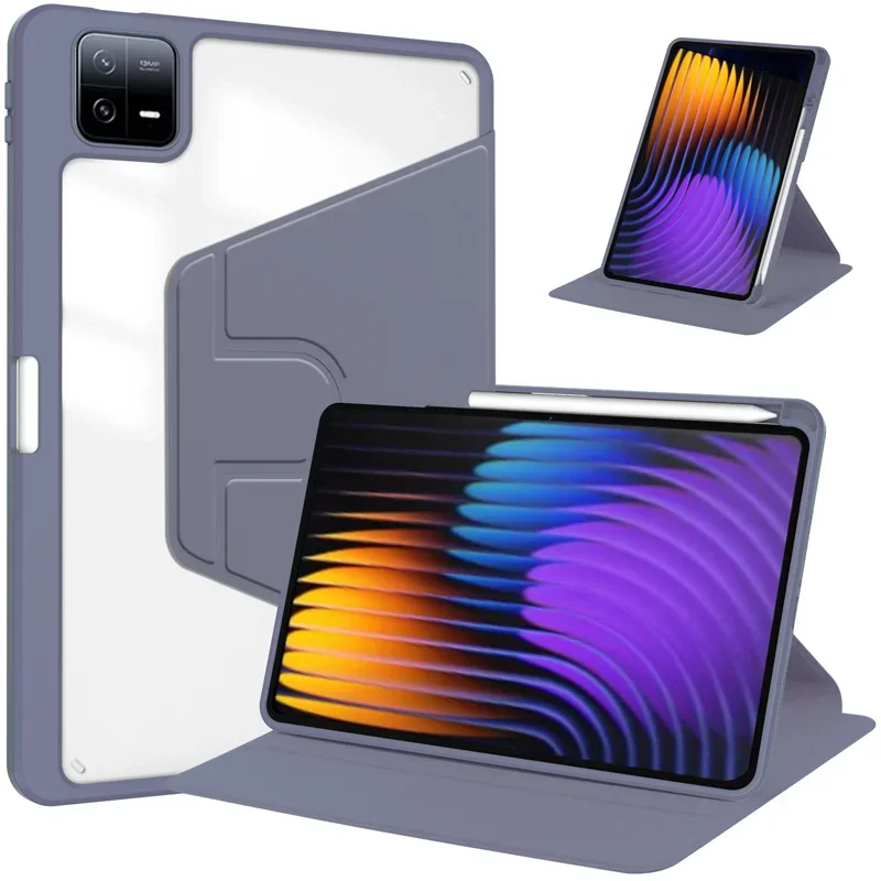 Funda con rotación de 360 grados para Xiaomi Pad 7 Pro, Funda de 11,2 pulgadas con portalápices, Funda acrílica para tableta Xiaomi Pad 7