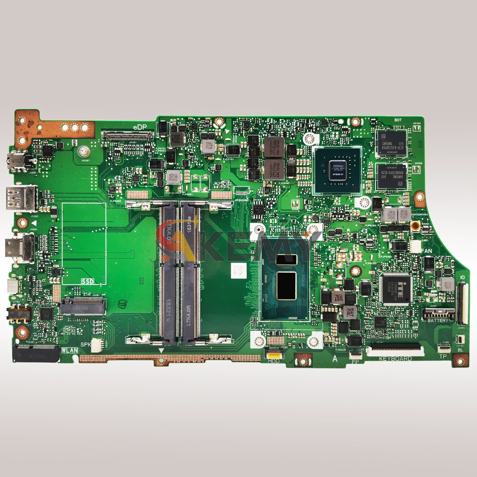 Placa base para ordenador portátil X530UN para ASUS VivoBook X530U S5300U K530U S530U X530UN placa base para portátil con CPU I3 I5 I7 110% pruebas OK - imagen 3