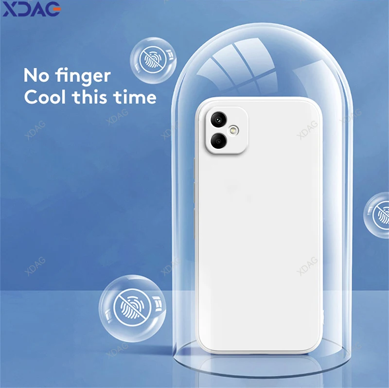 Funda de silicona líquida para Samsung Galaxy A05, carcasa trasera Original y suave de 6,7 pulgadas, SM-A055F, SM-A055F, DS, SM-A055M y DS - imagen 4