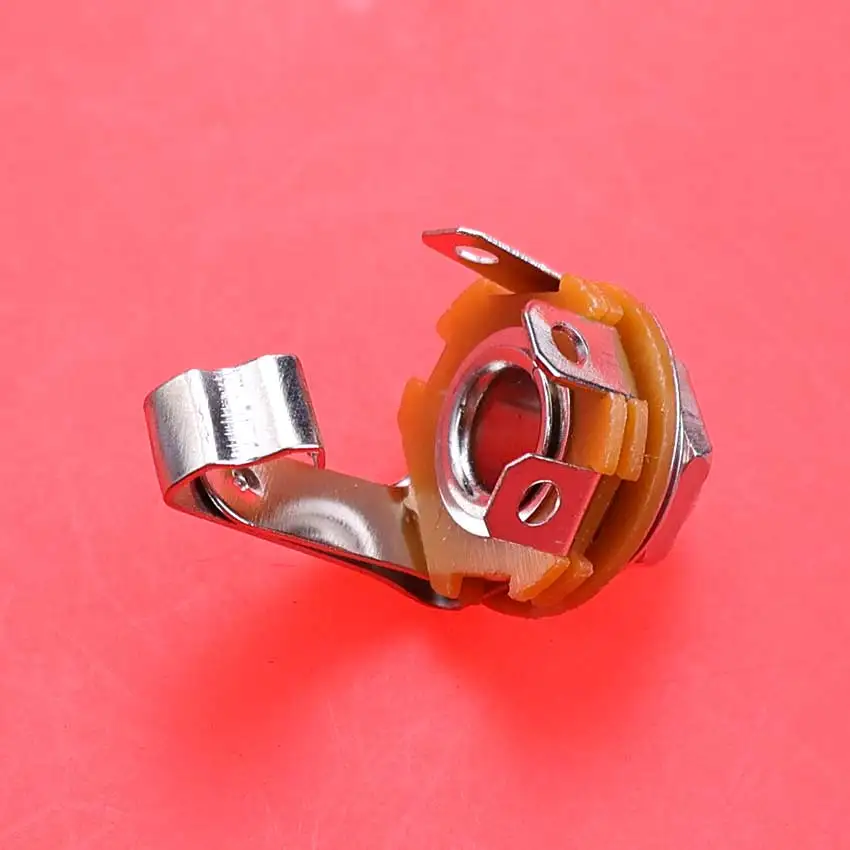 1 Uds. Conector de Audio Mono estéreo de 6,35mm conector hembra de 4 6 pines con tuerca de interruptor y arandela acabado en níquel conector de 6,35mm soldadura - imagen 5